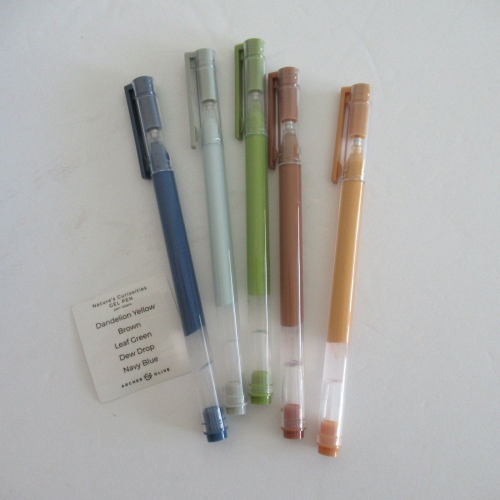 New Archer and Olive Butterfly in Frame Notebook & Set of 5 Gel Pens - Picture 6 of 13